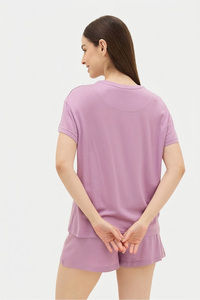 Sweet Dreams Solid Short Set - Lavender Mist — thumbnail 2